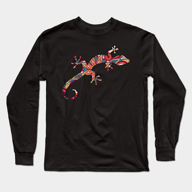 Reptile Retro Gecko Long Sleeve T-Shirt by shirtsyoulike